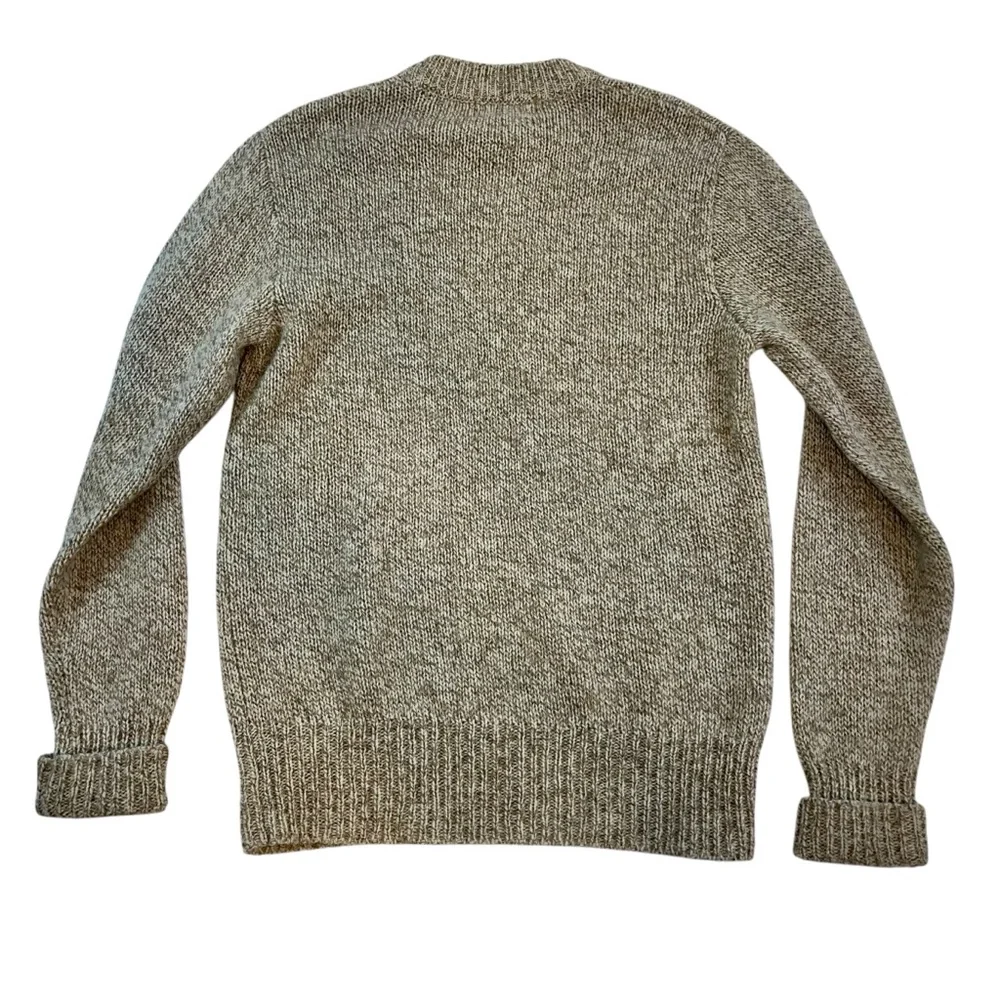 Vtg Britches Great Outdoors Sweater Mens‎ Large Oatmeal Wool Nylon Crew Neck